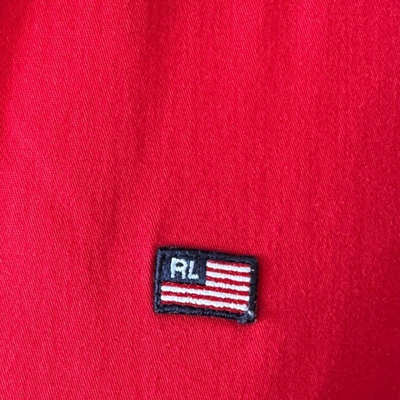 Vintage Polo by Ralph Lauren Red Women's Blouse size L good used condition - Picture 2 of 3